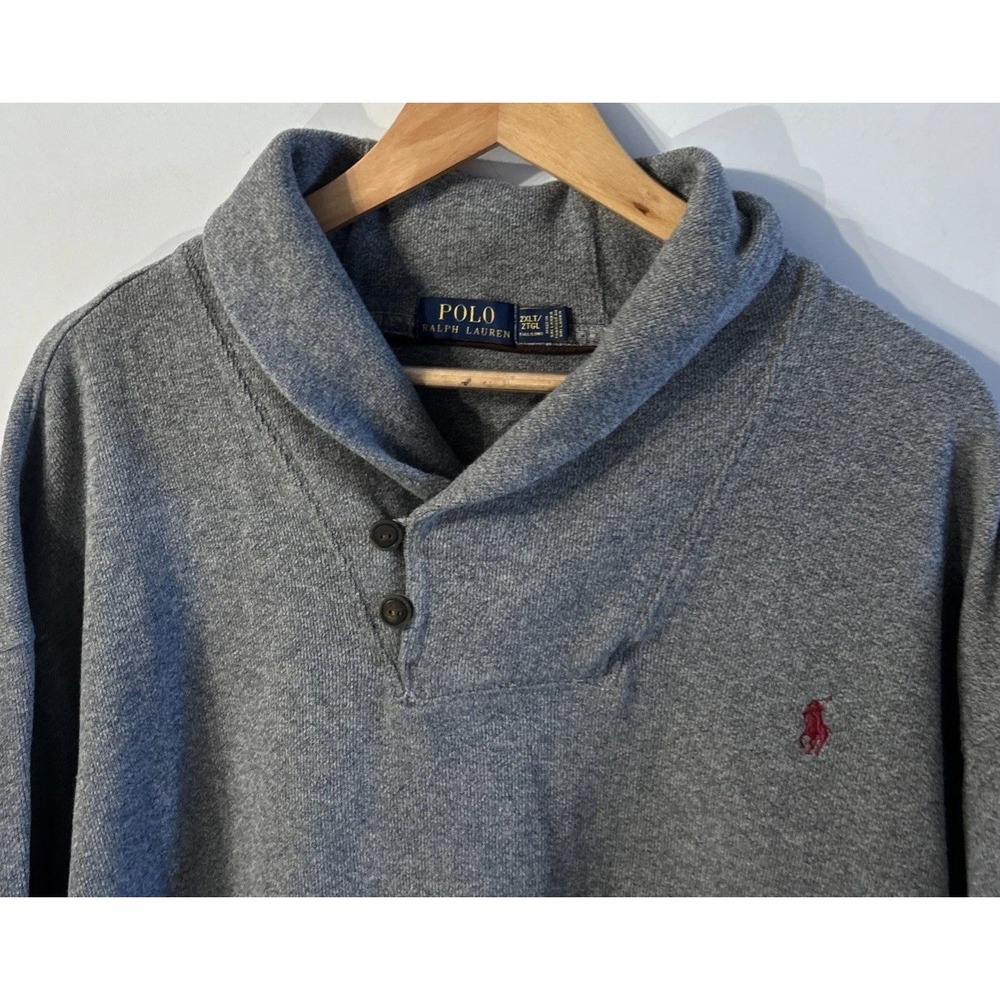 Men's Polo Ralph Lauren Big & Tall Shawl Collar Sweater Sz 2XLT